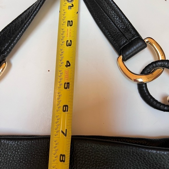 Michael Michael Kors Slouchy Black Pebble Leather Shoulder Bag - Picture 10 of 13